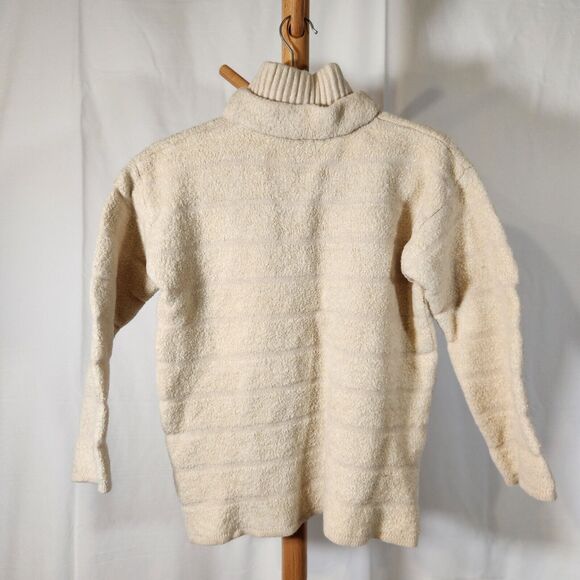 Escada Size 36 Small $482 Cream Cashmere Wool Blend Turtleneck Designer Sweater - Picture 7 of 16